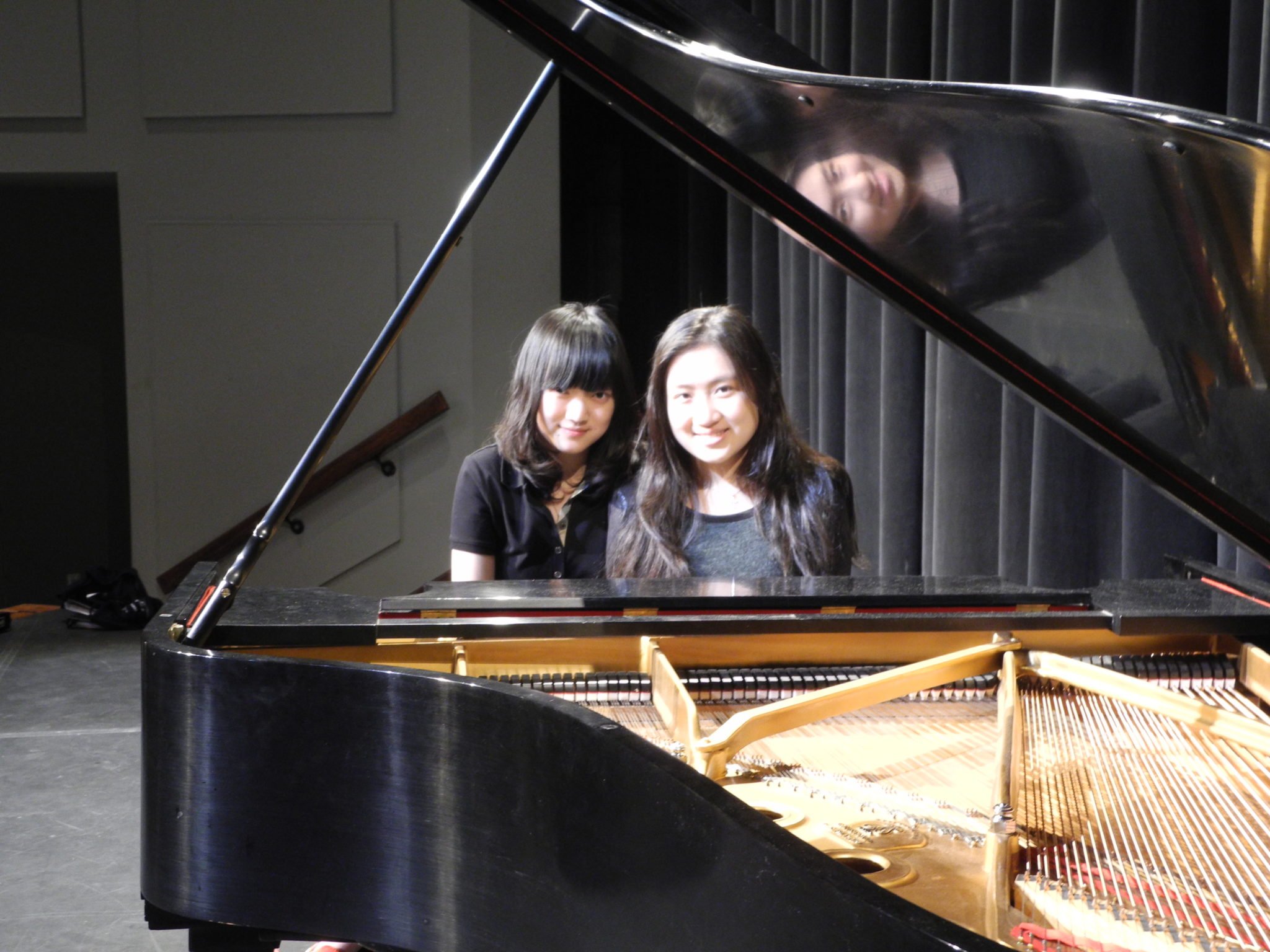 students at piano