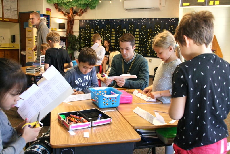 students in the classroom