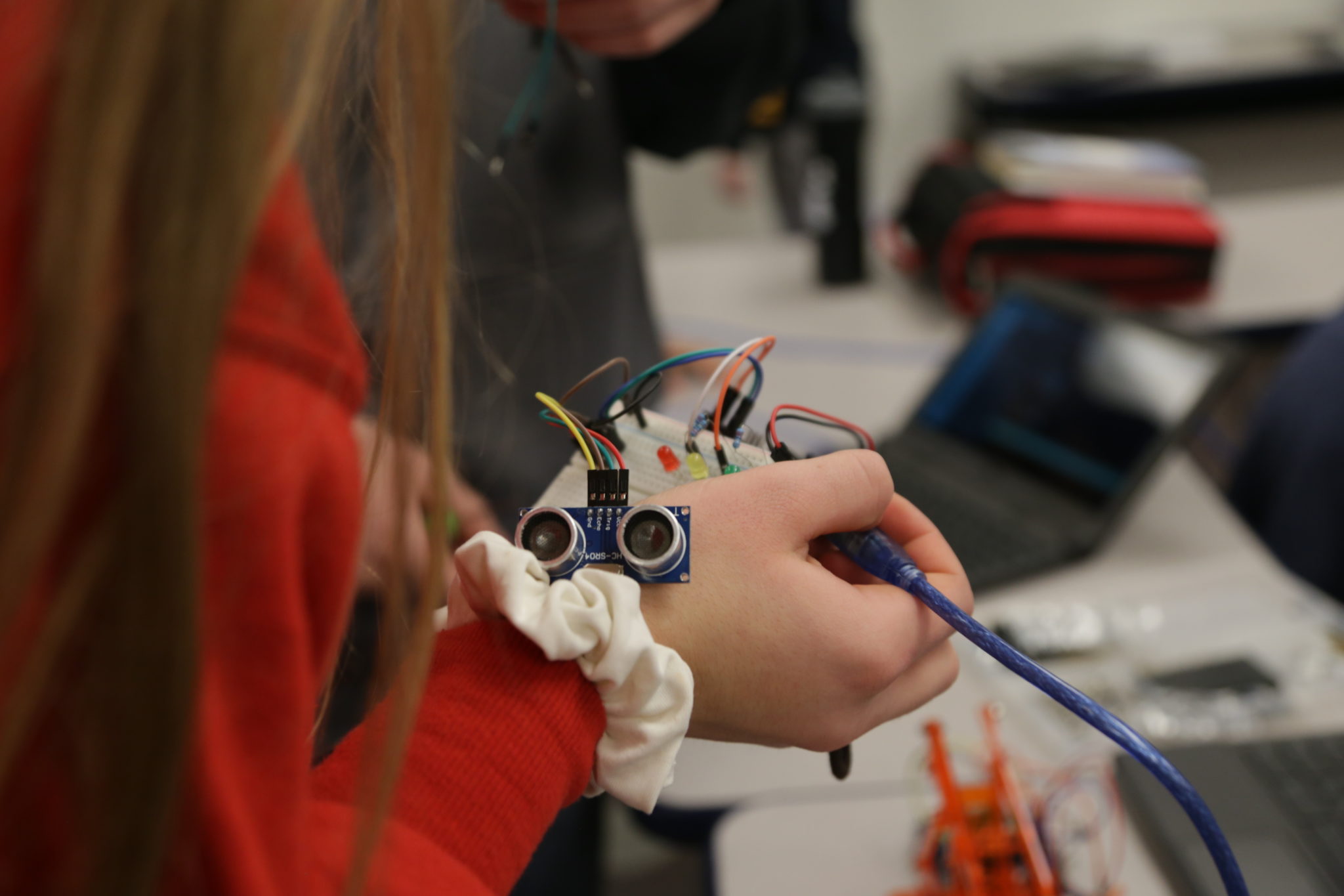 student wiring robots