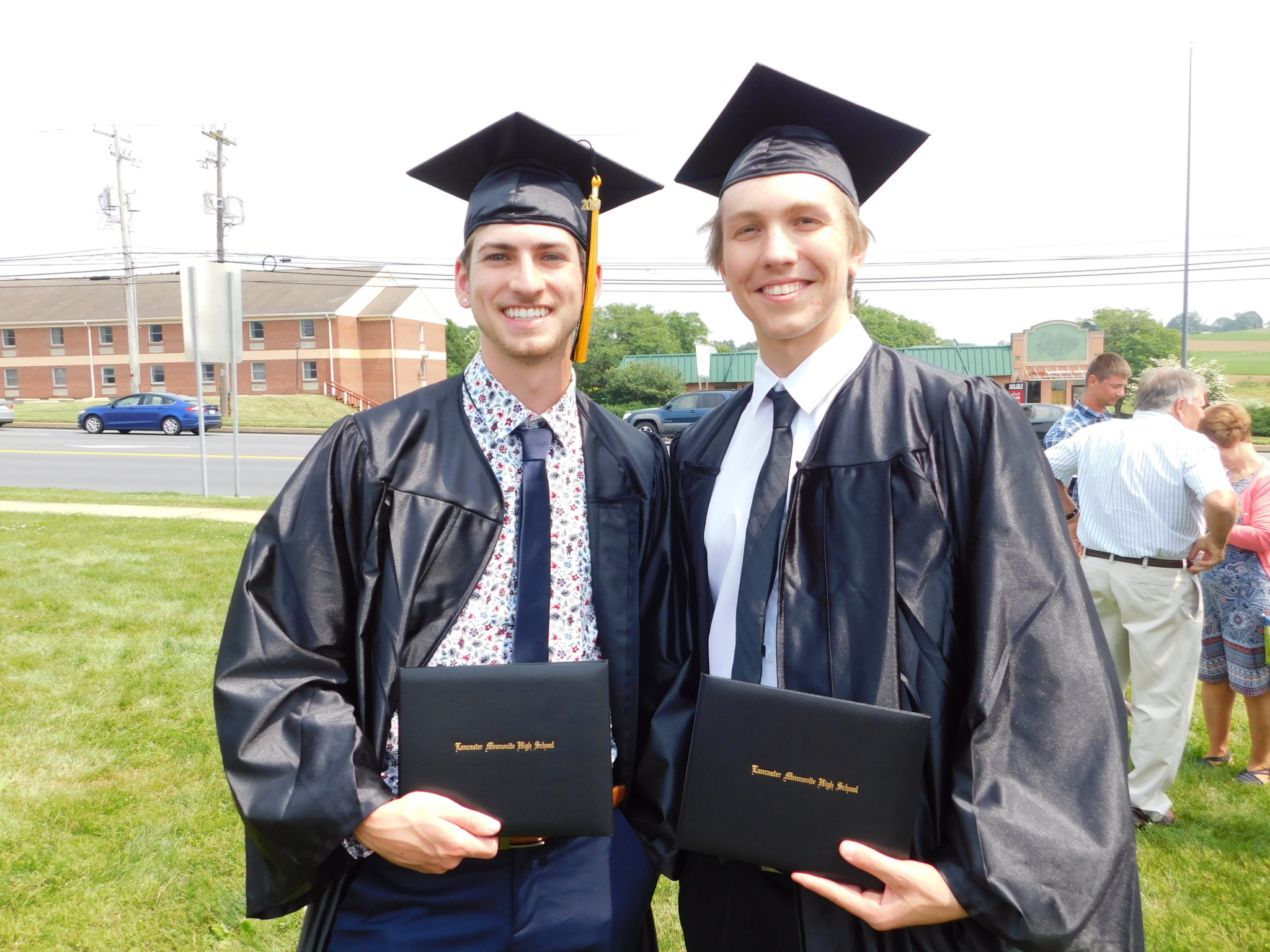 Students together after graduation