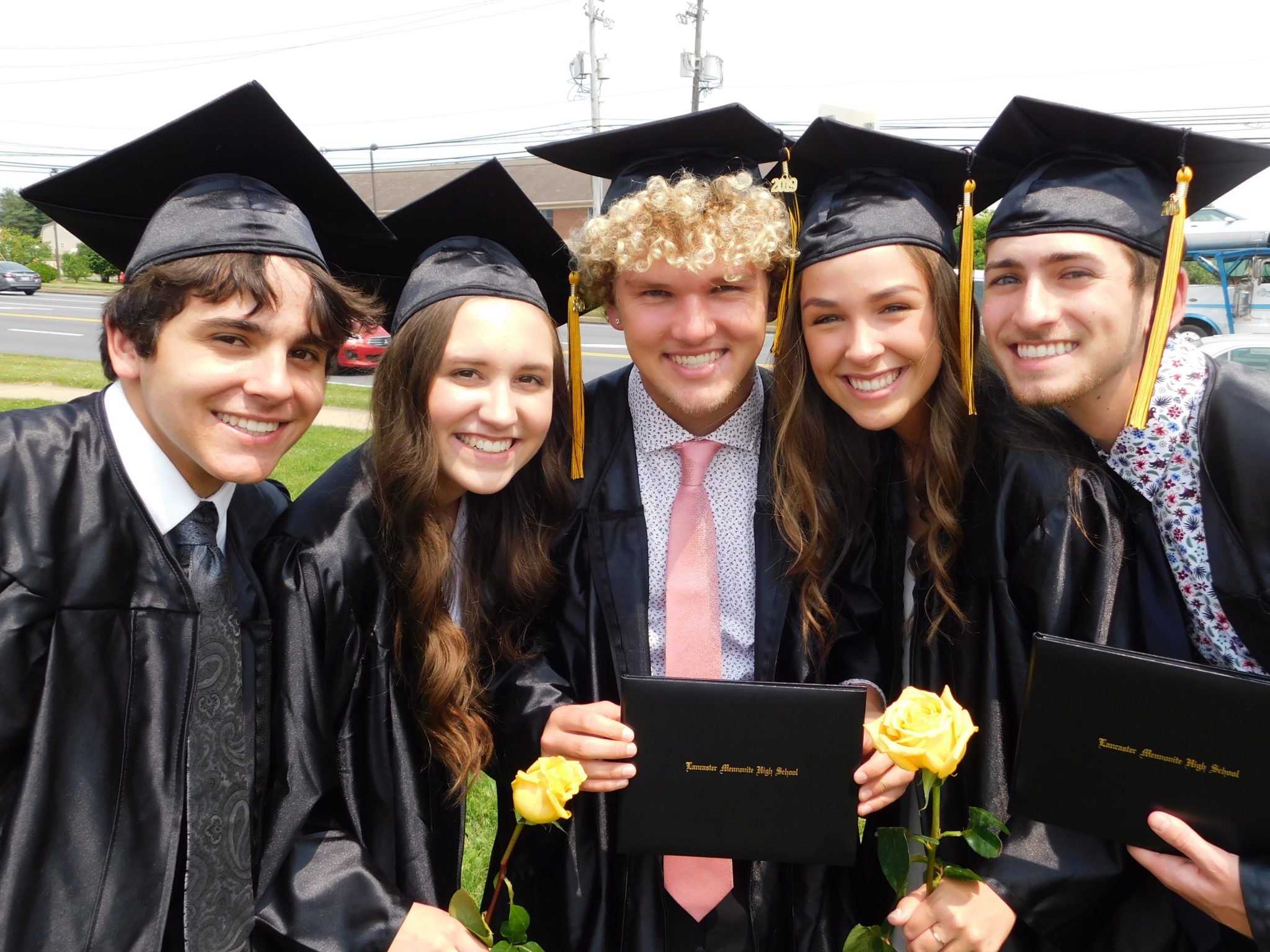 Students together after graduation