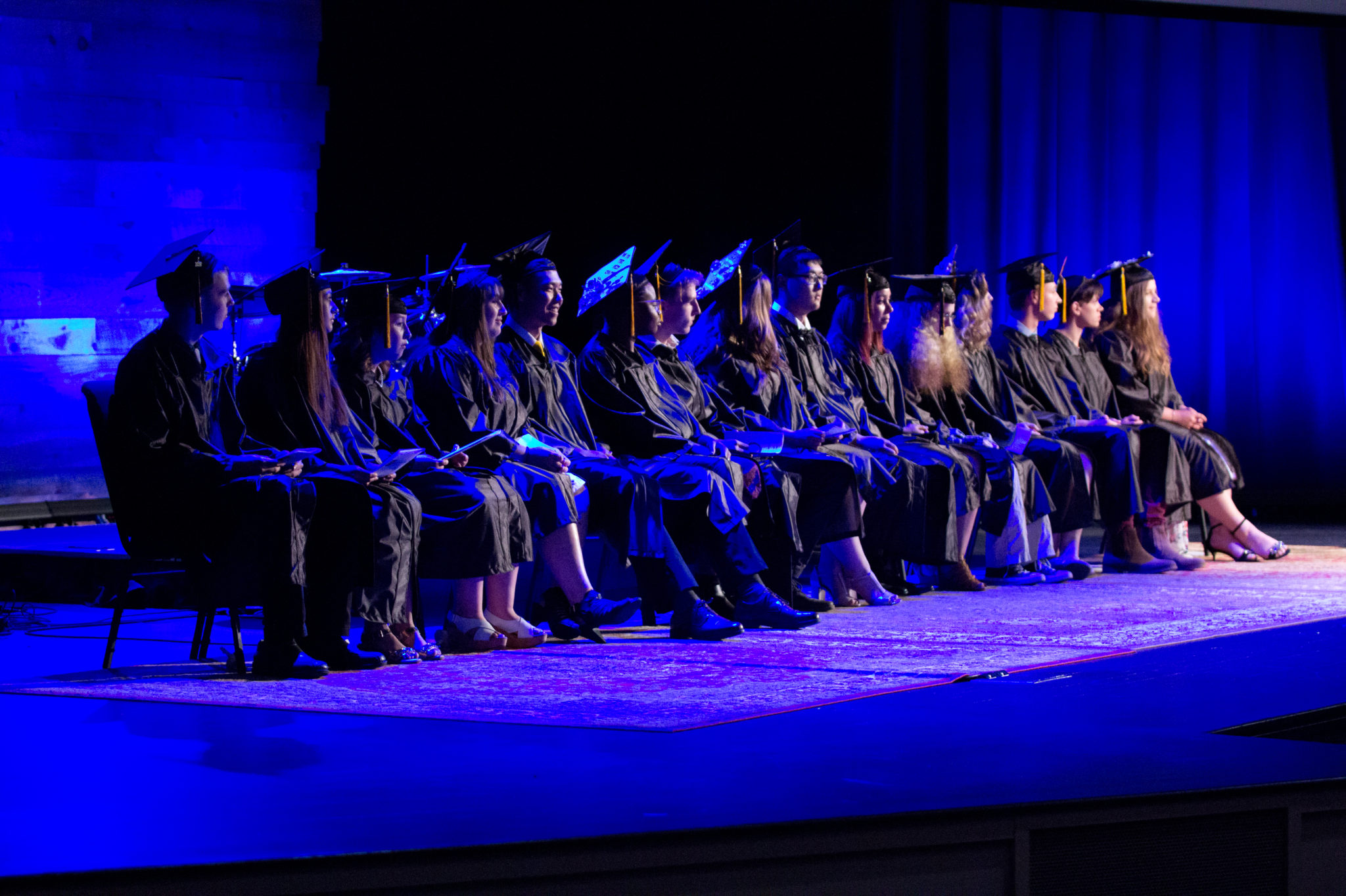 Student Graduation in Fine Arts Center