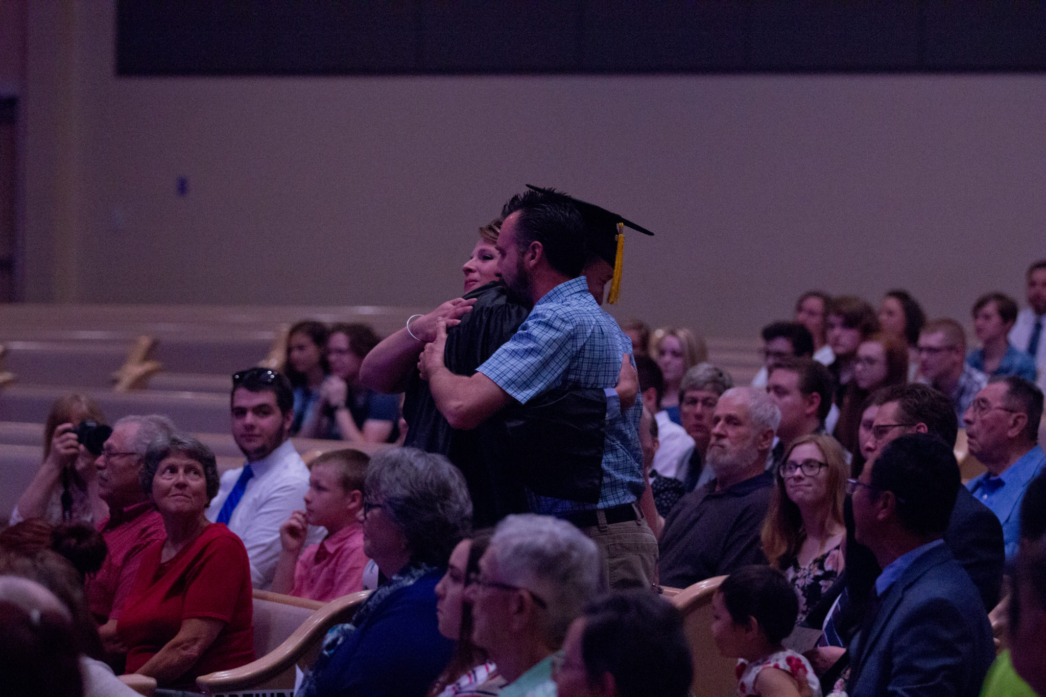 Student Graduation in Fine Arts Center