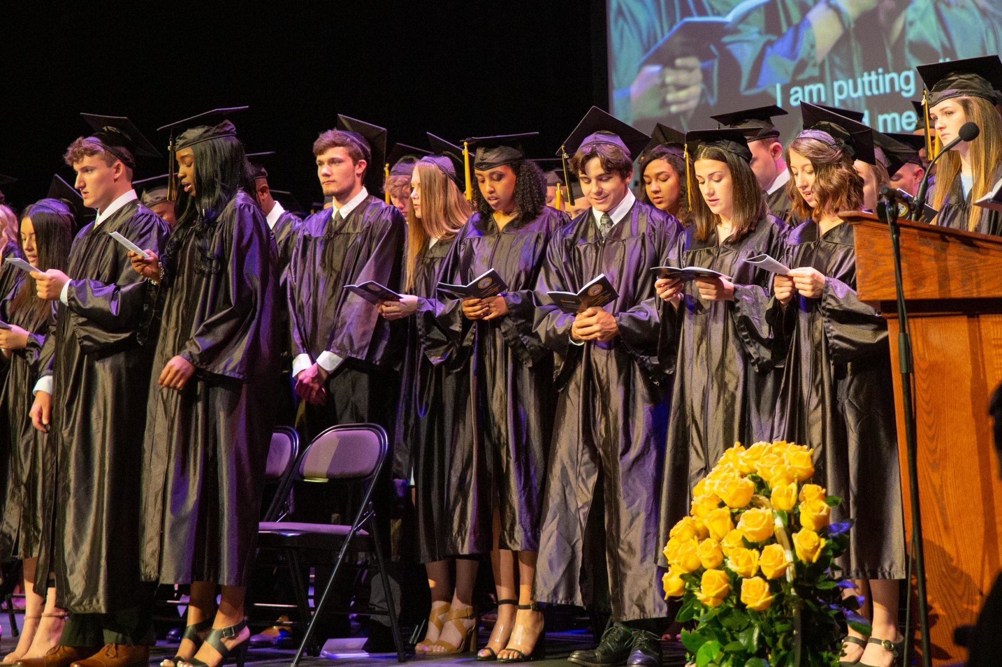 Students together after graduation