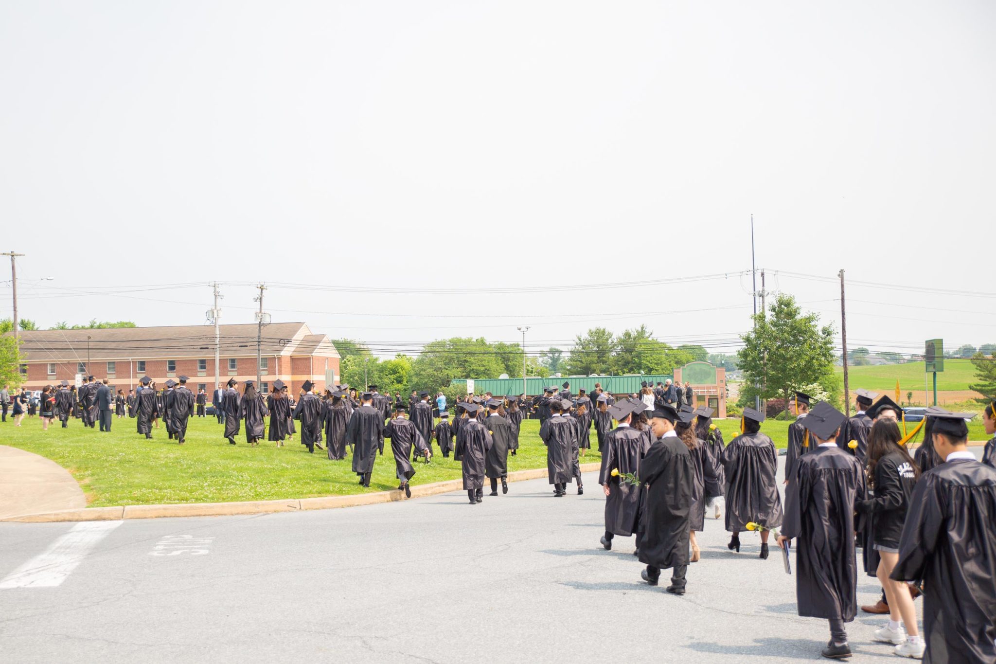 Students together after graduation