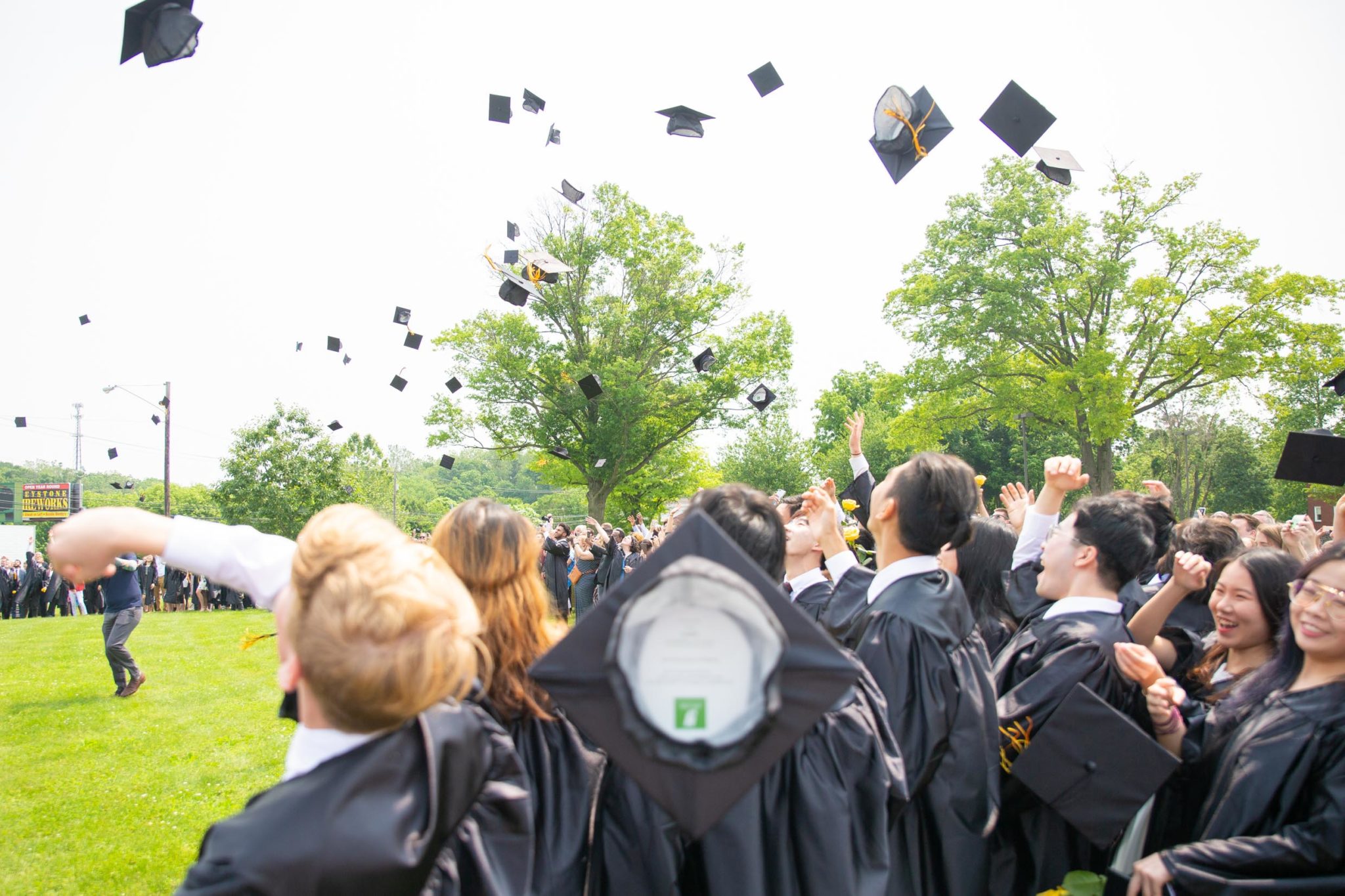 Students together after graduation