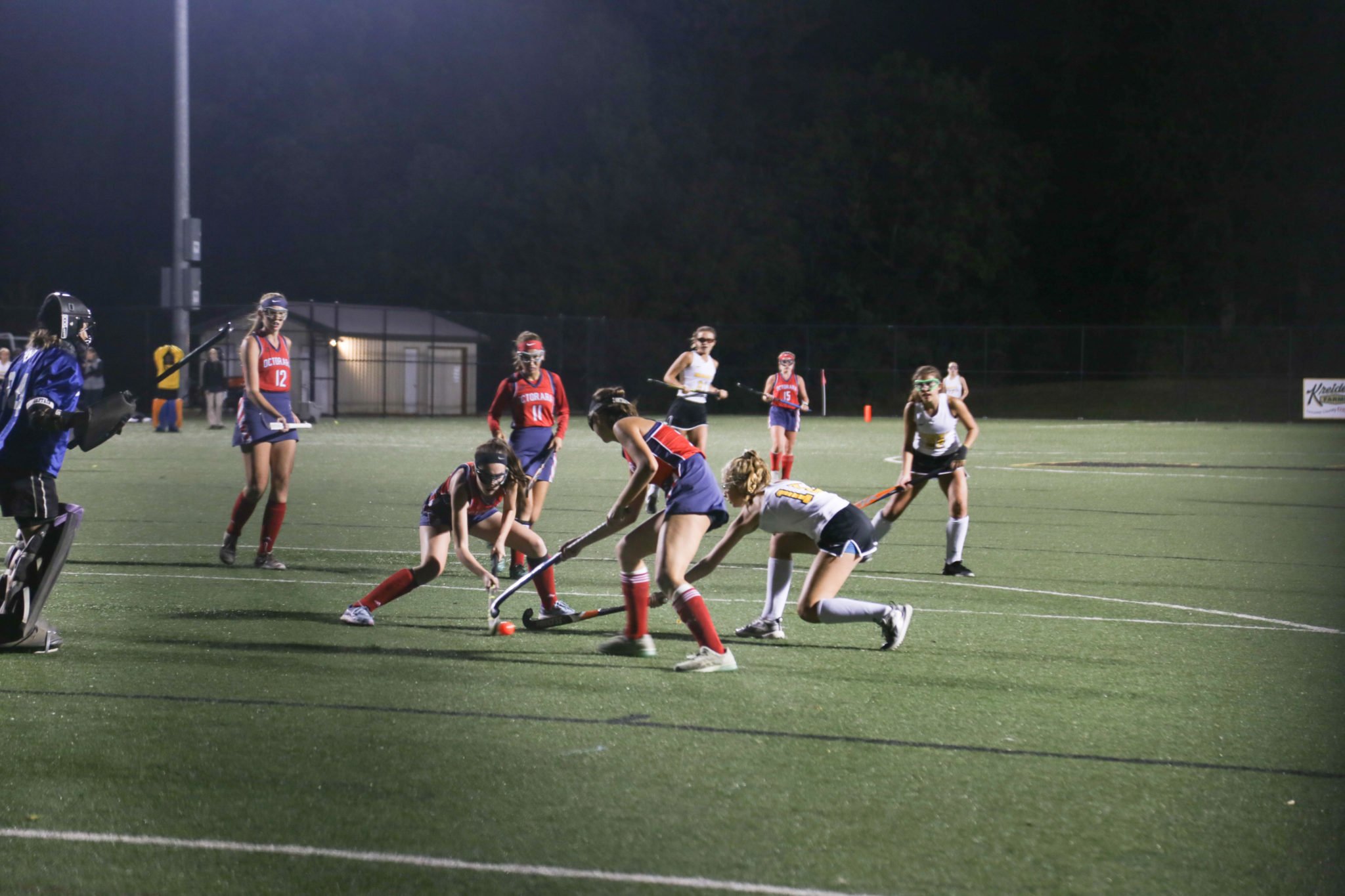 girls field hockey game against conestoga valley