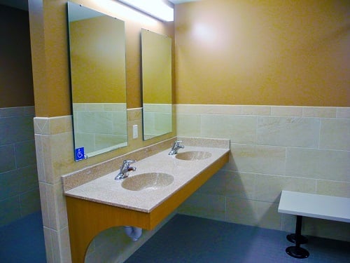 Bathroom in millstream hall