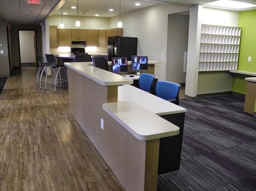 Desk area of millstream hall