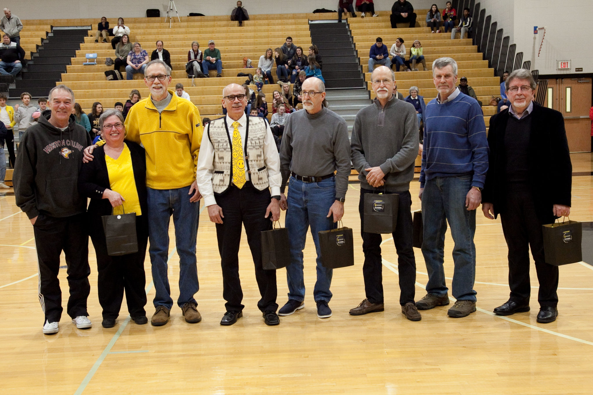 awards ceremony in gym