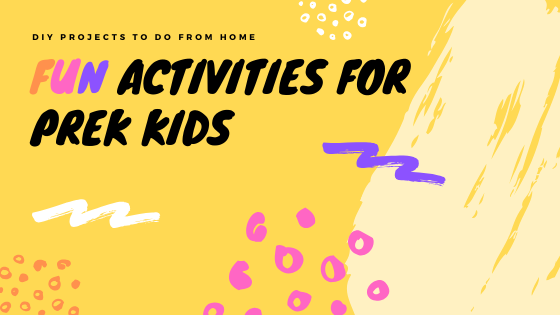 PreK kids activities from home graphic