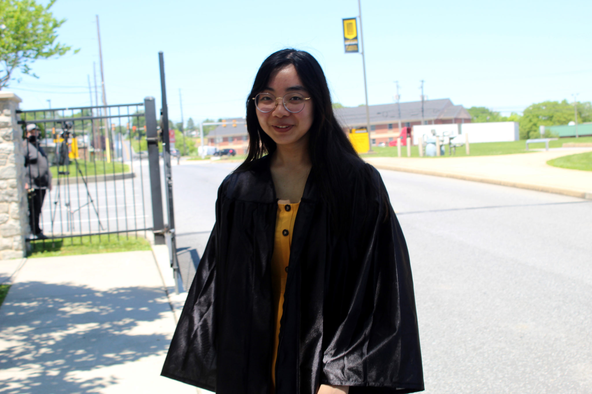 student at graduation