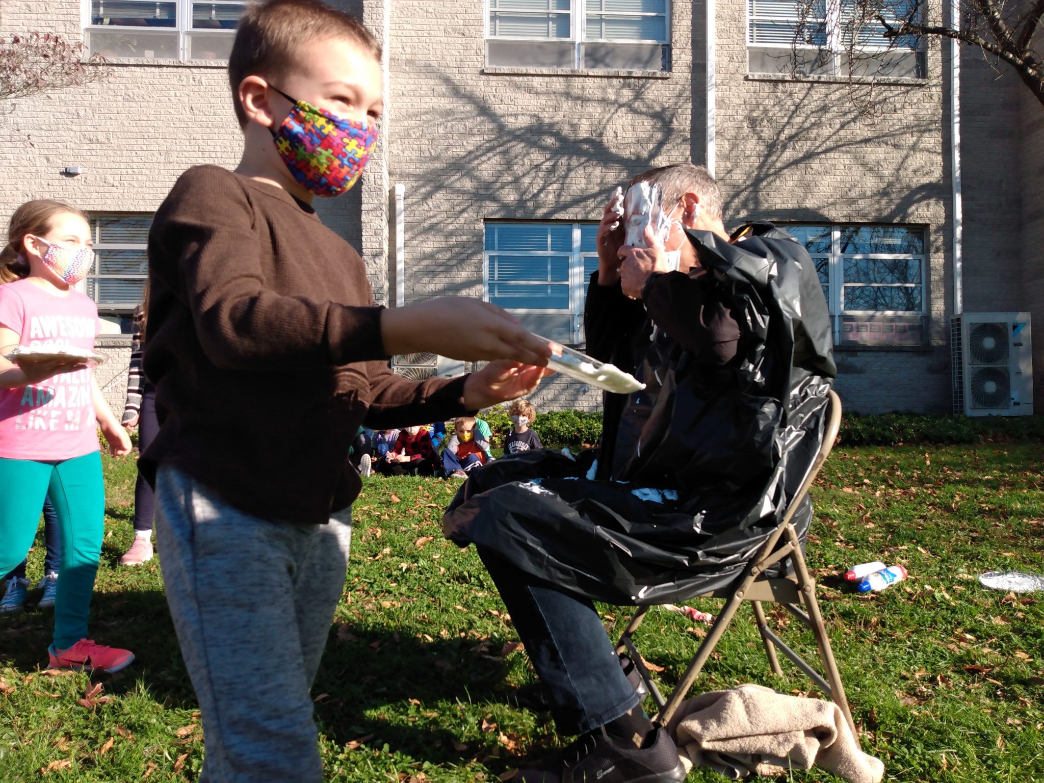 Locust Grove pie in the face