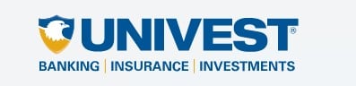 logotipo de univest bank