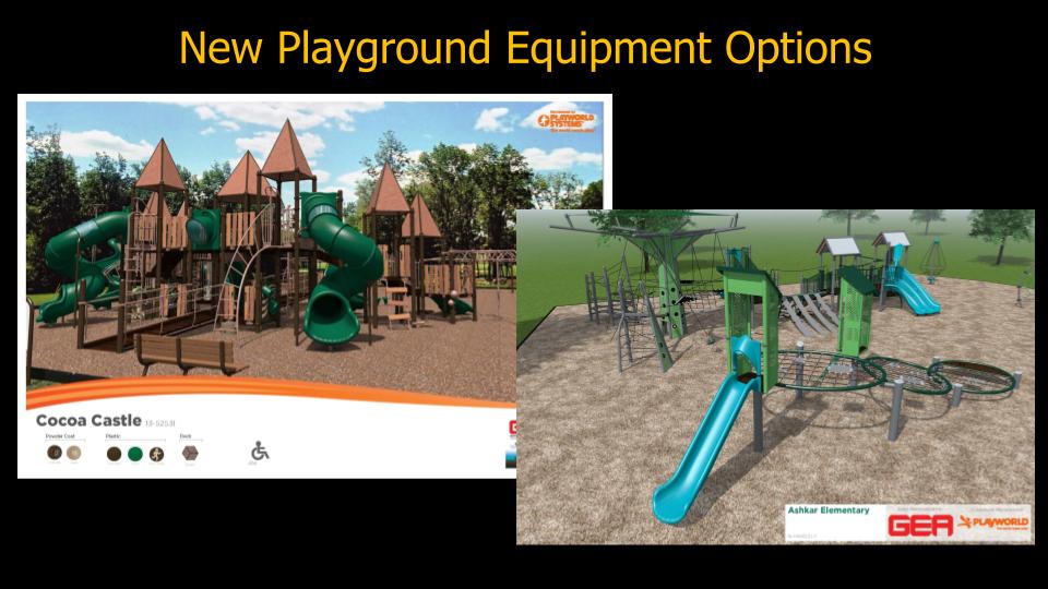 new playground equipment options