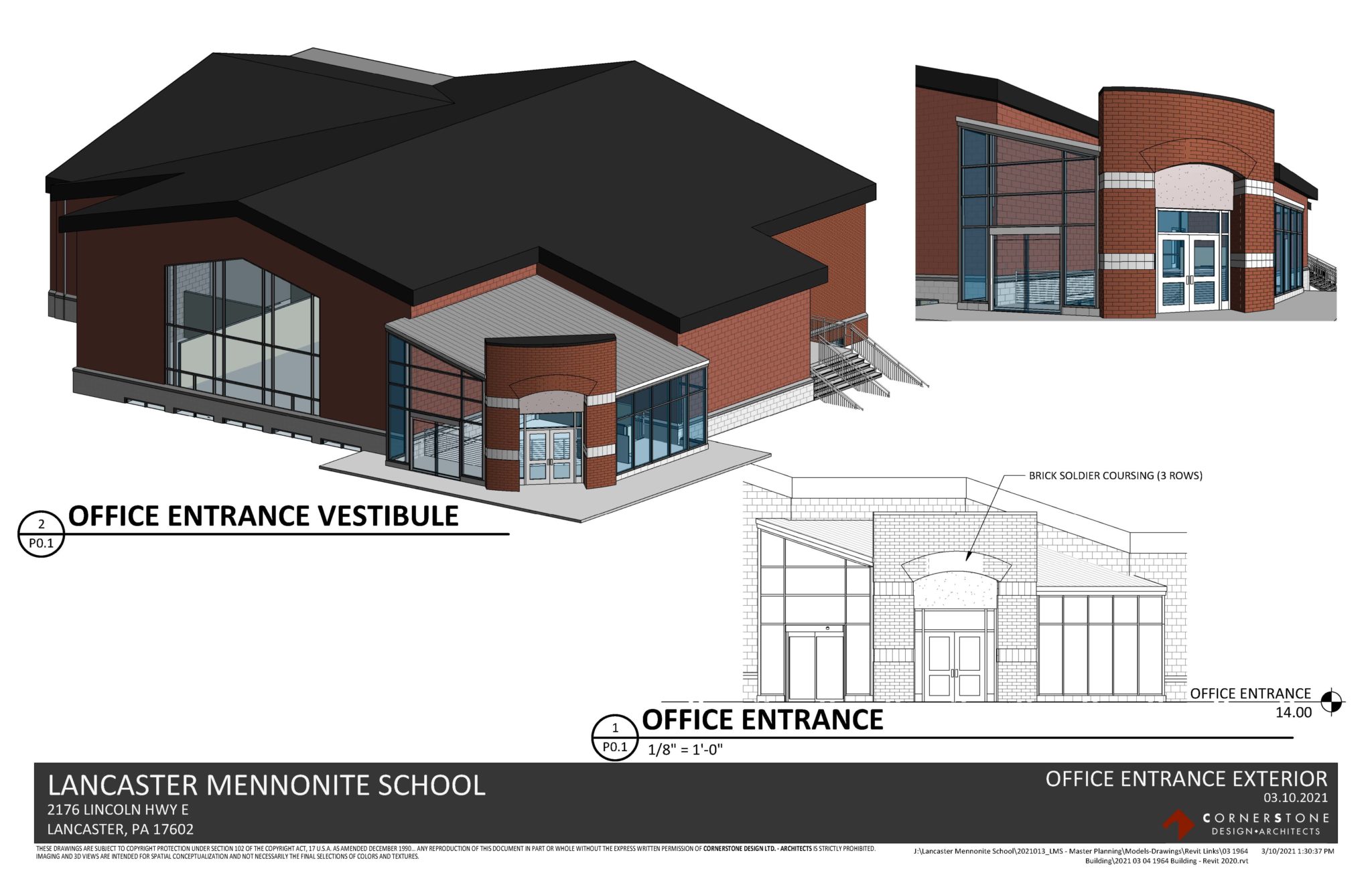 proposed new high school and middle school entrance