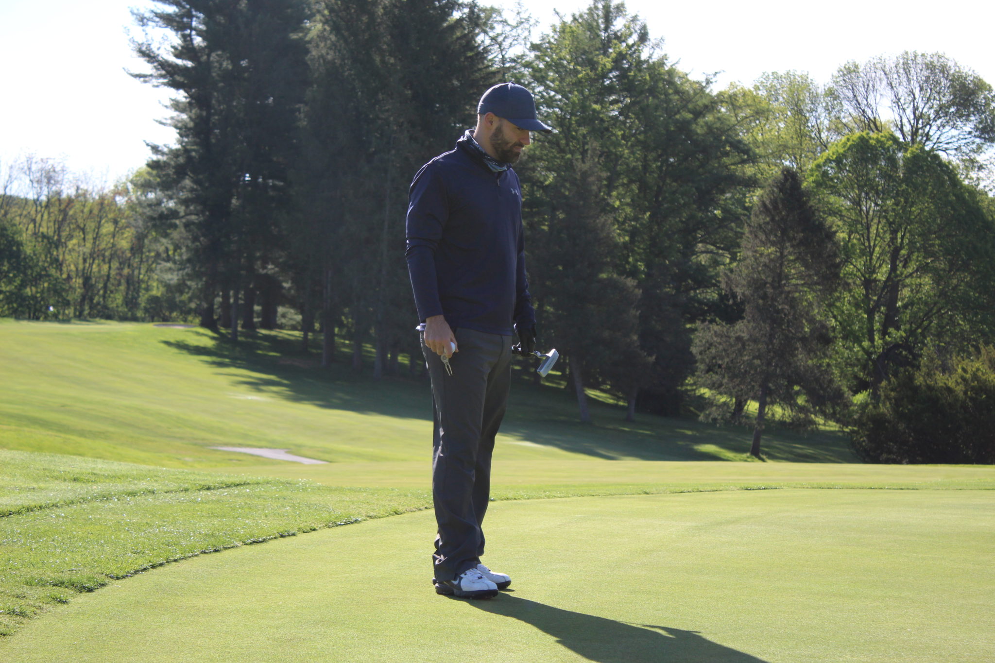 male golfer on green