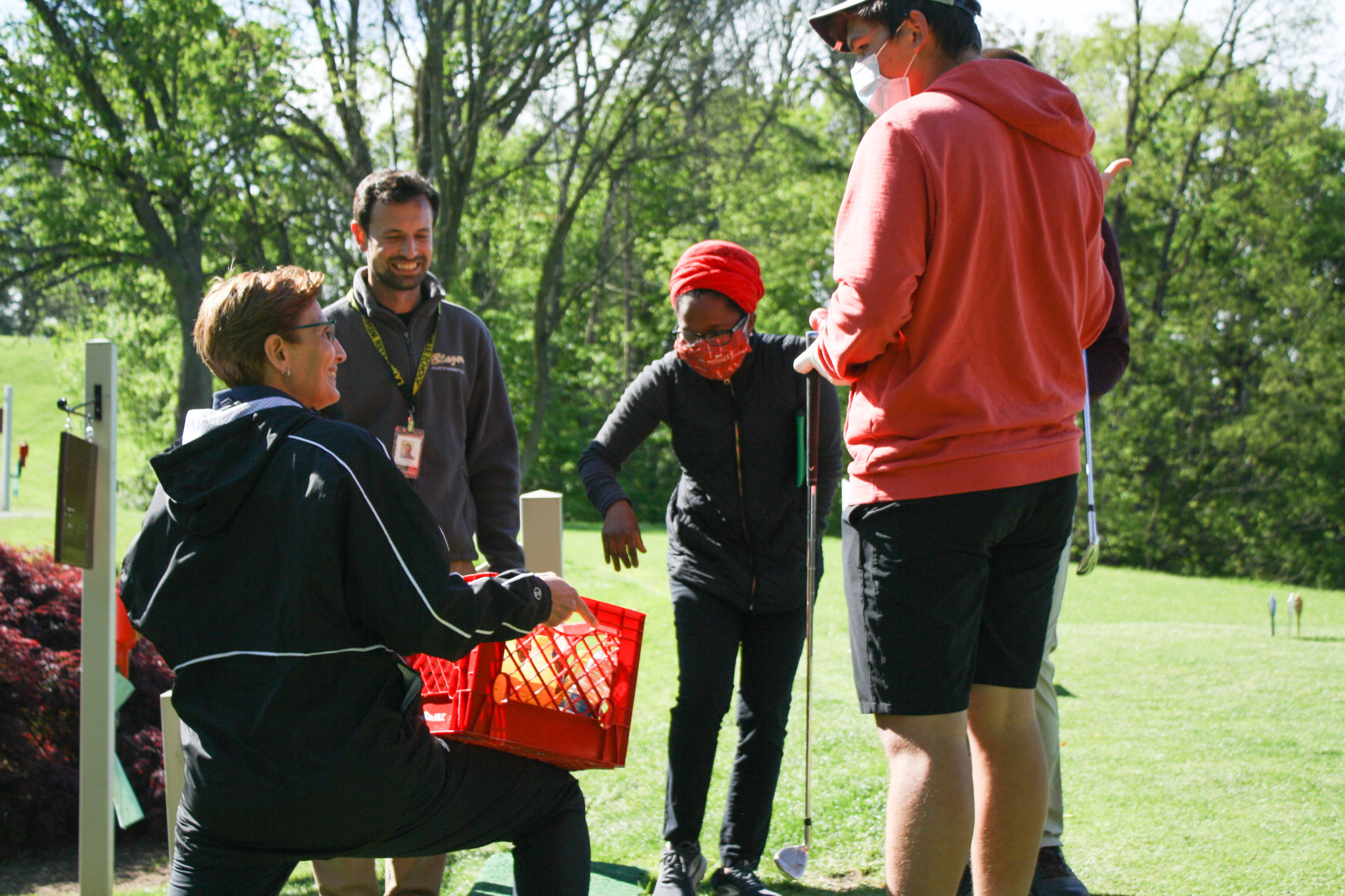 refreshments at the golf tournament