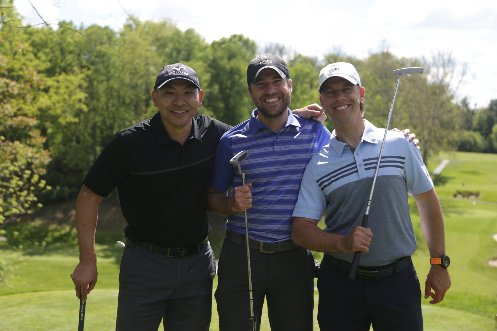 3 male golfers from the LM golf tournament