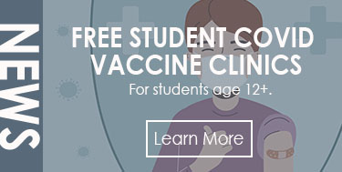 student vaccine clinic graphic