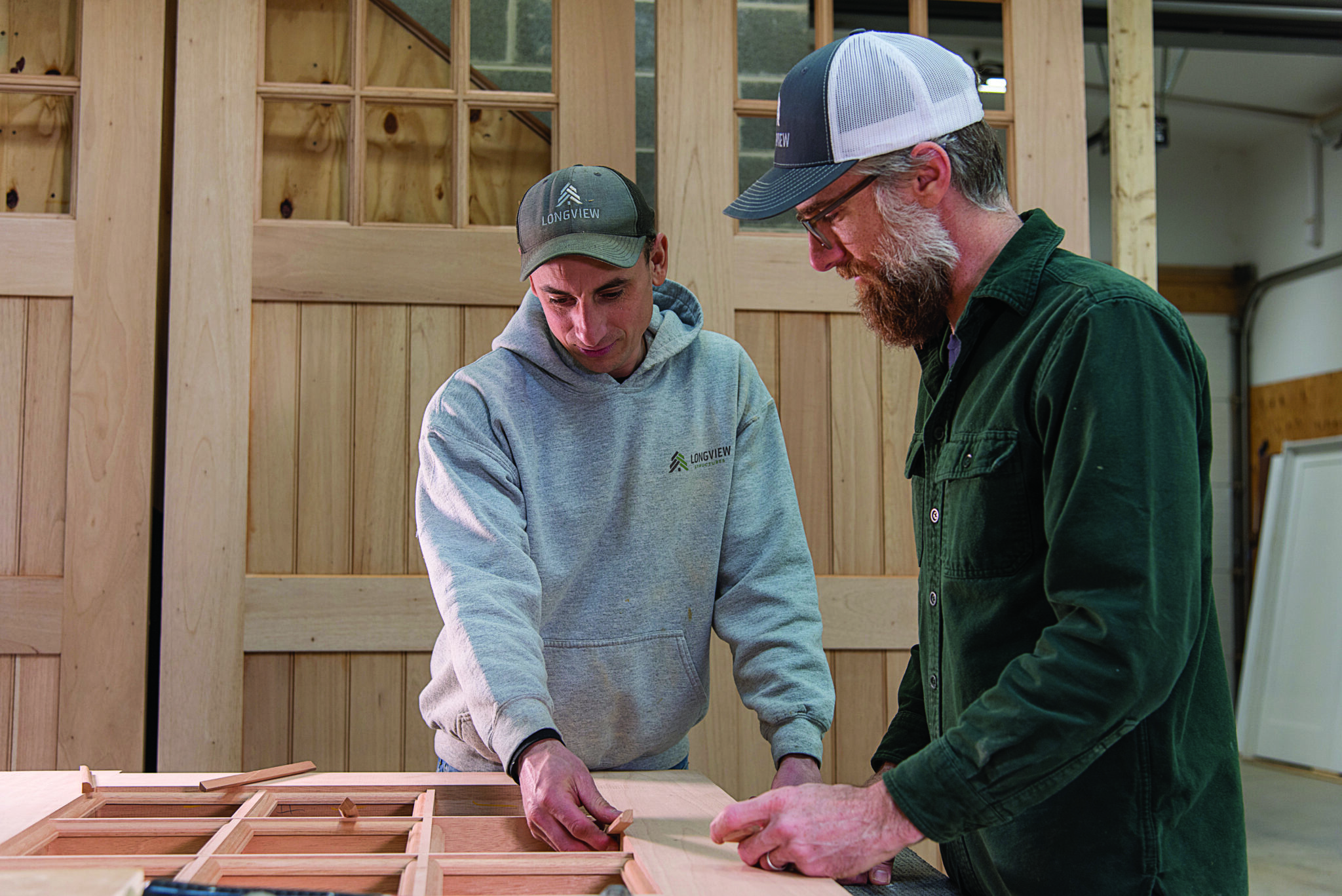 two longview contractors at work