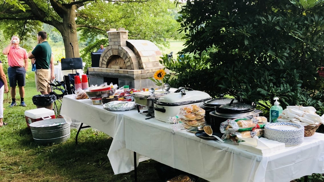 buffet tables