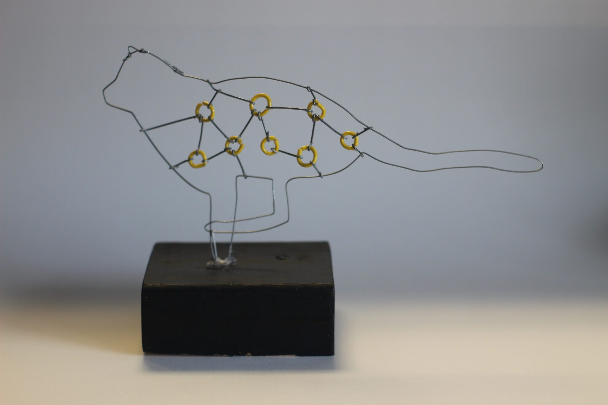 cat wire sculpture