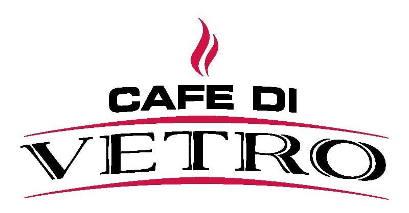 logotipo de cafe di vetro