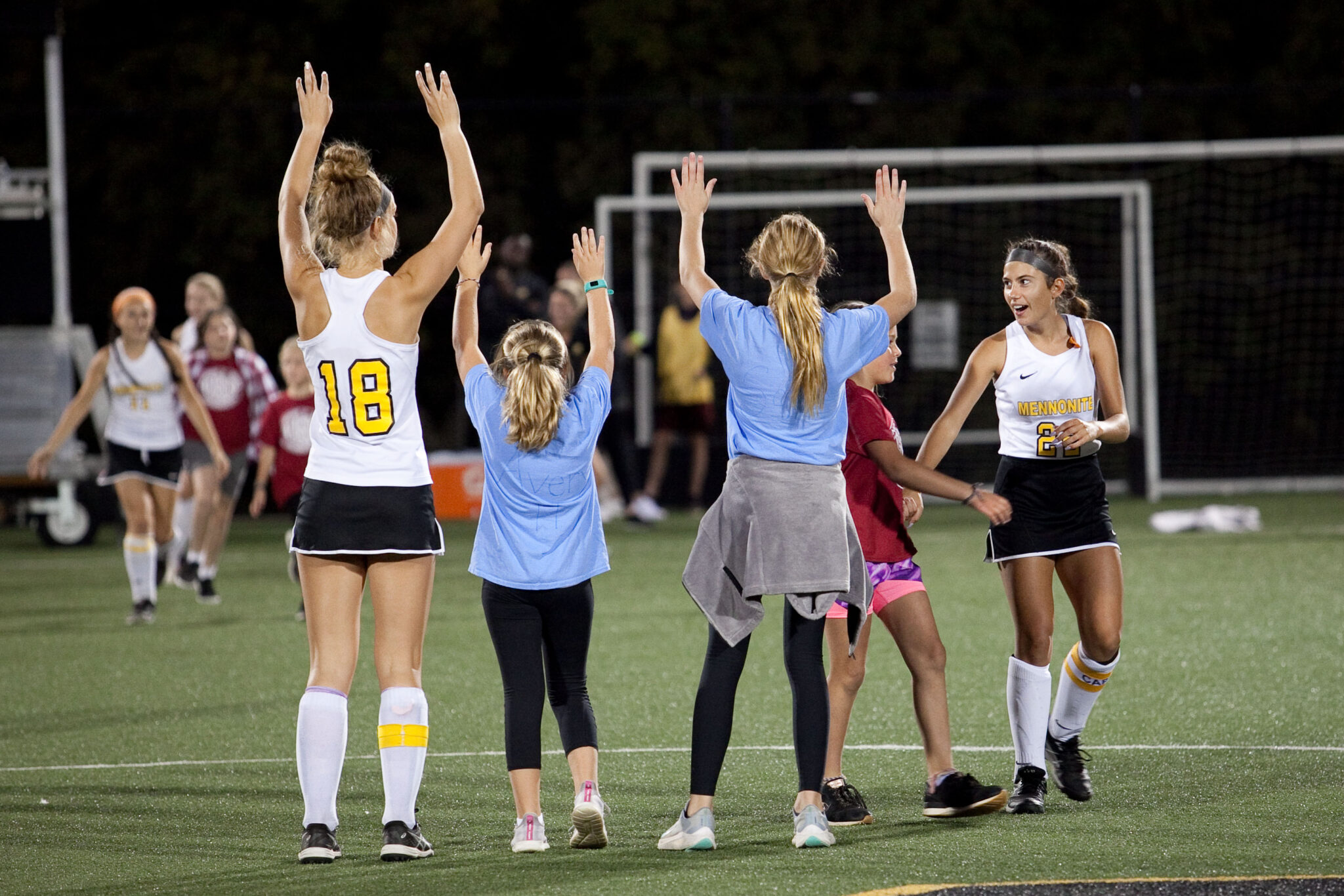 Girls on field