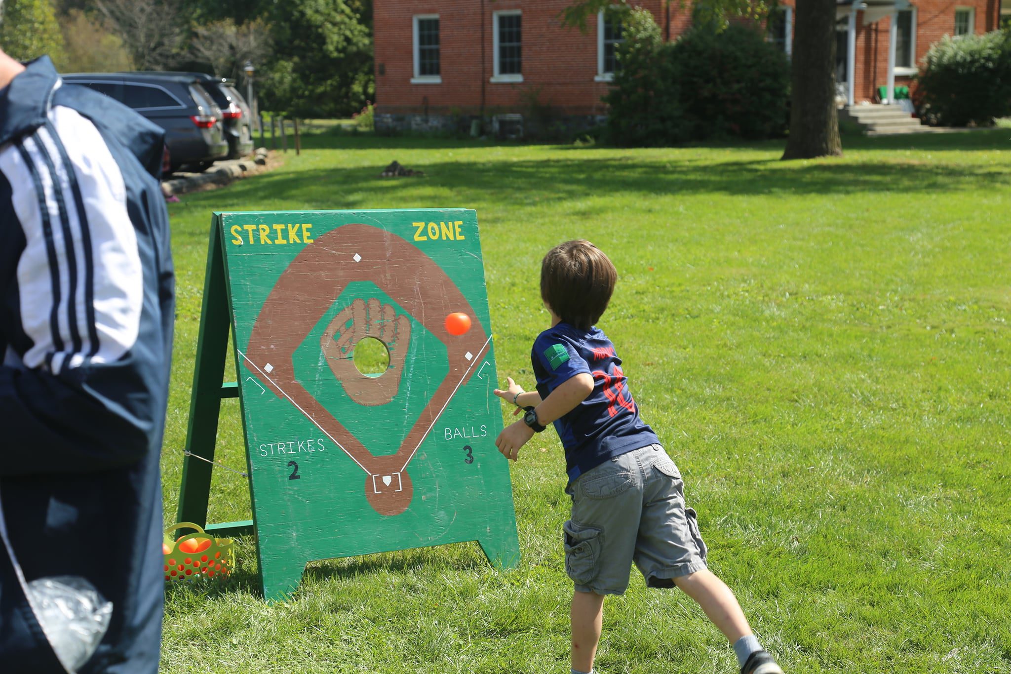 Child throwing ball