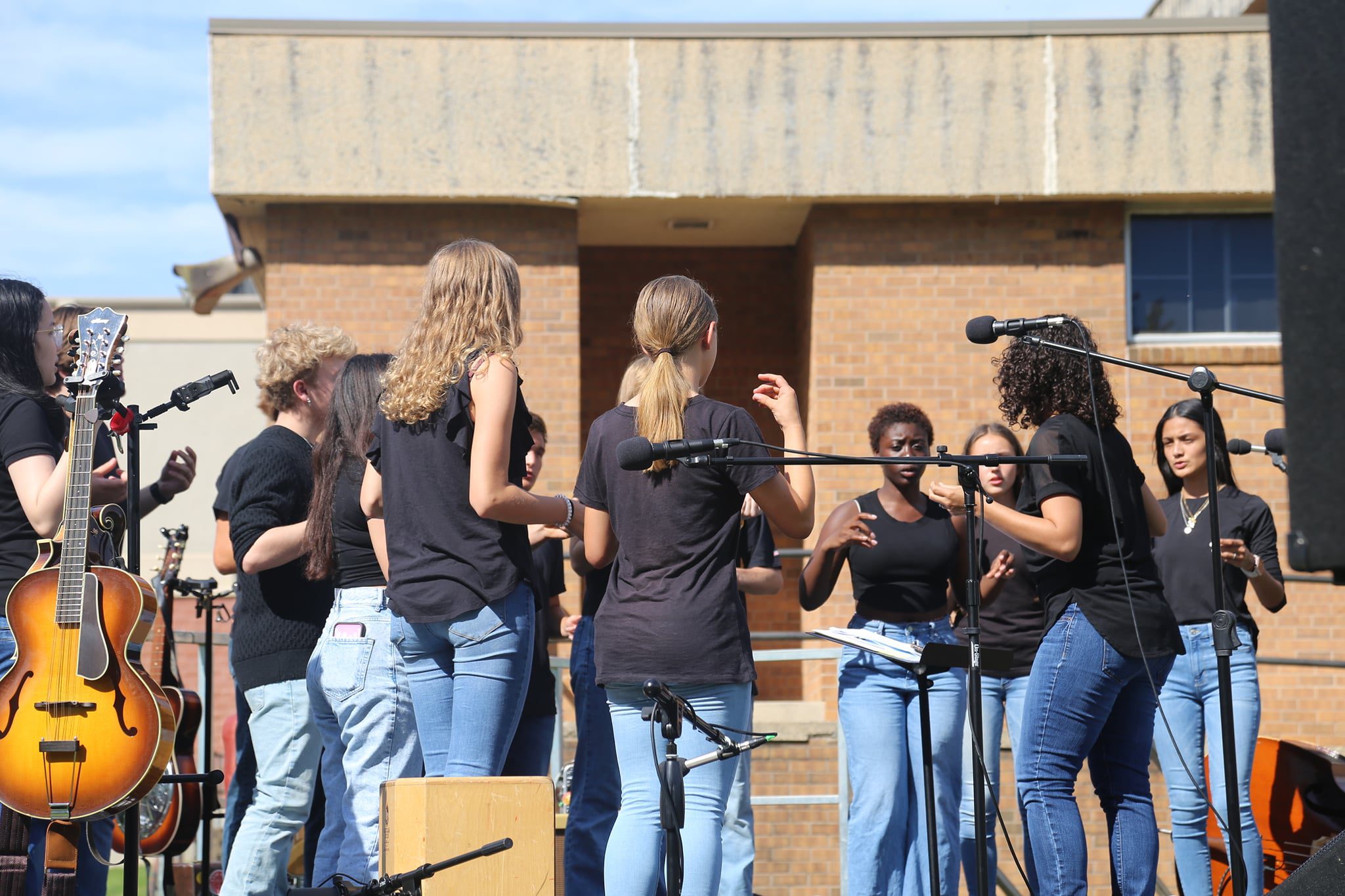 Students gathering