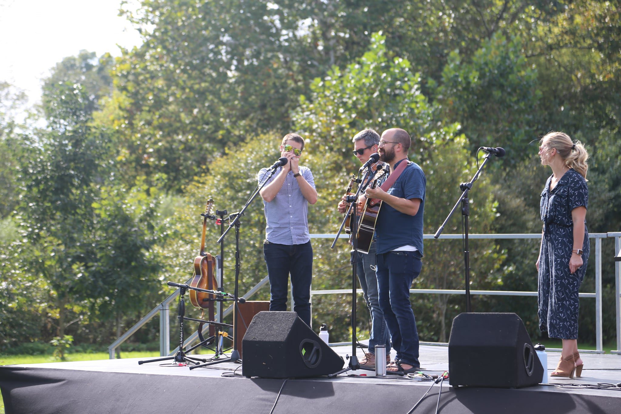 performers on stage