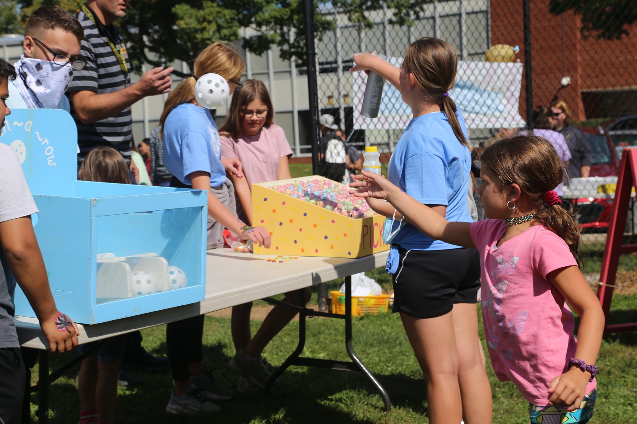 ball toss at Fall Fest