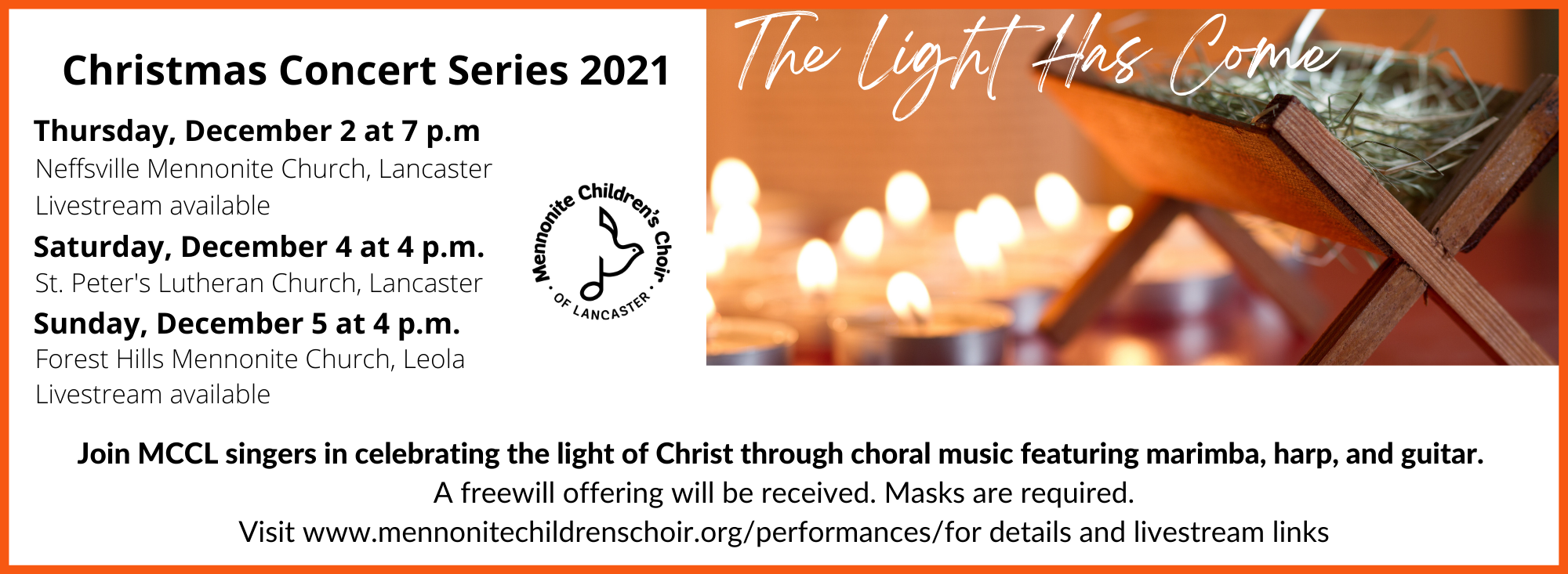 MCCL Christmas Concert Dates
