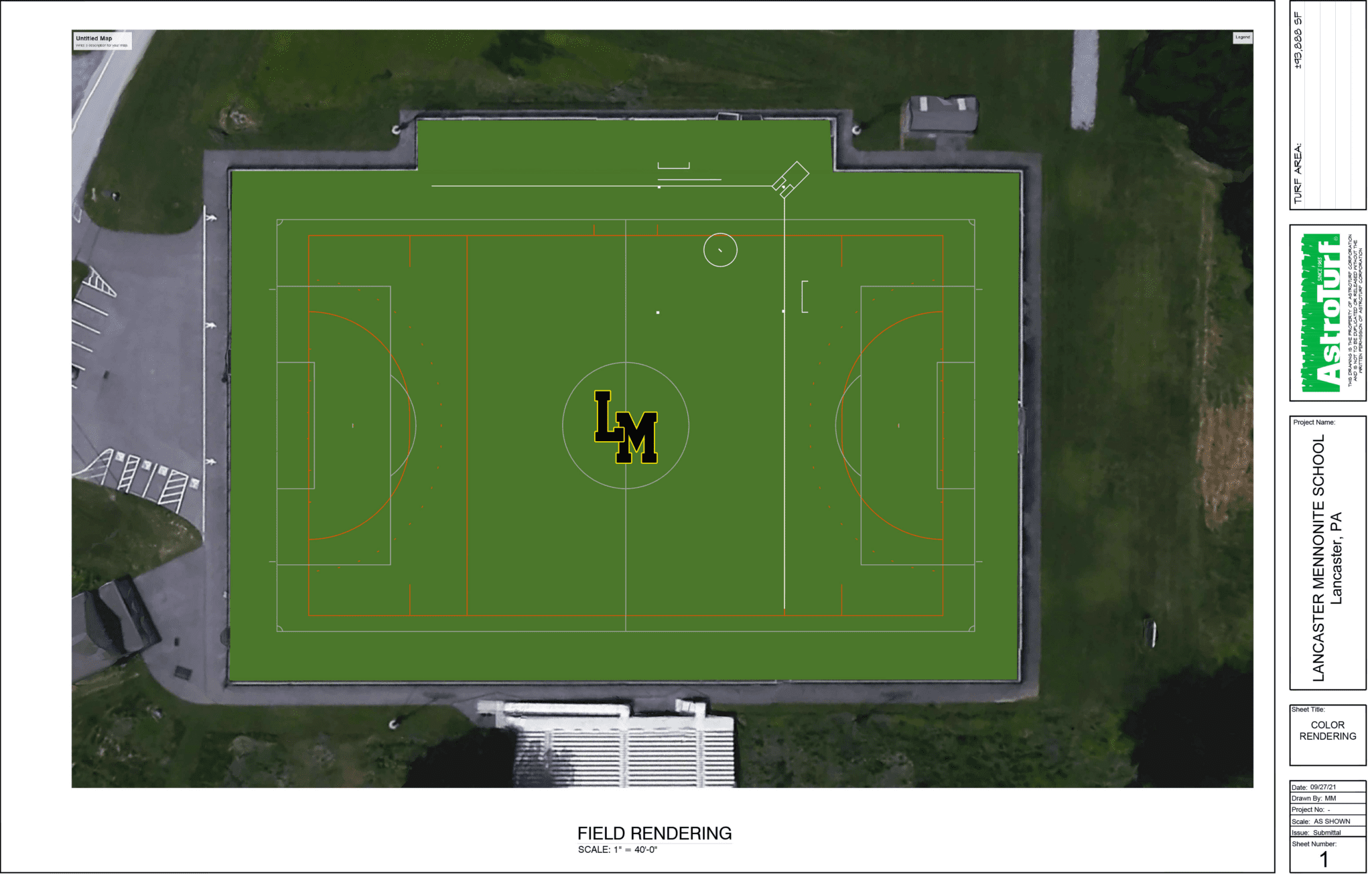 Athletic Field Rendering