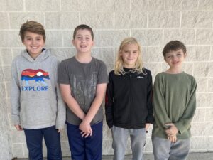 Gavin Chenk, Daniel Thomas, Lukas Kehler, and Cole Eshleman