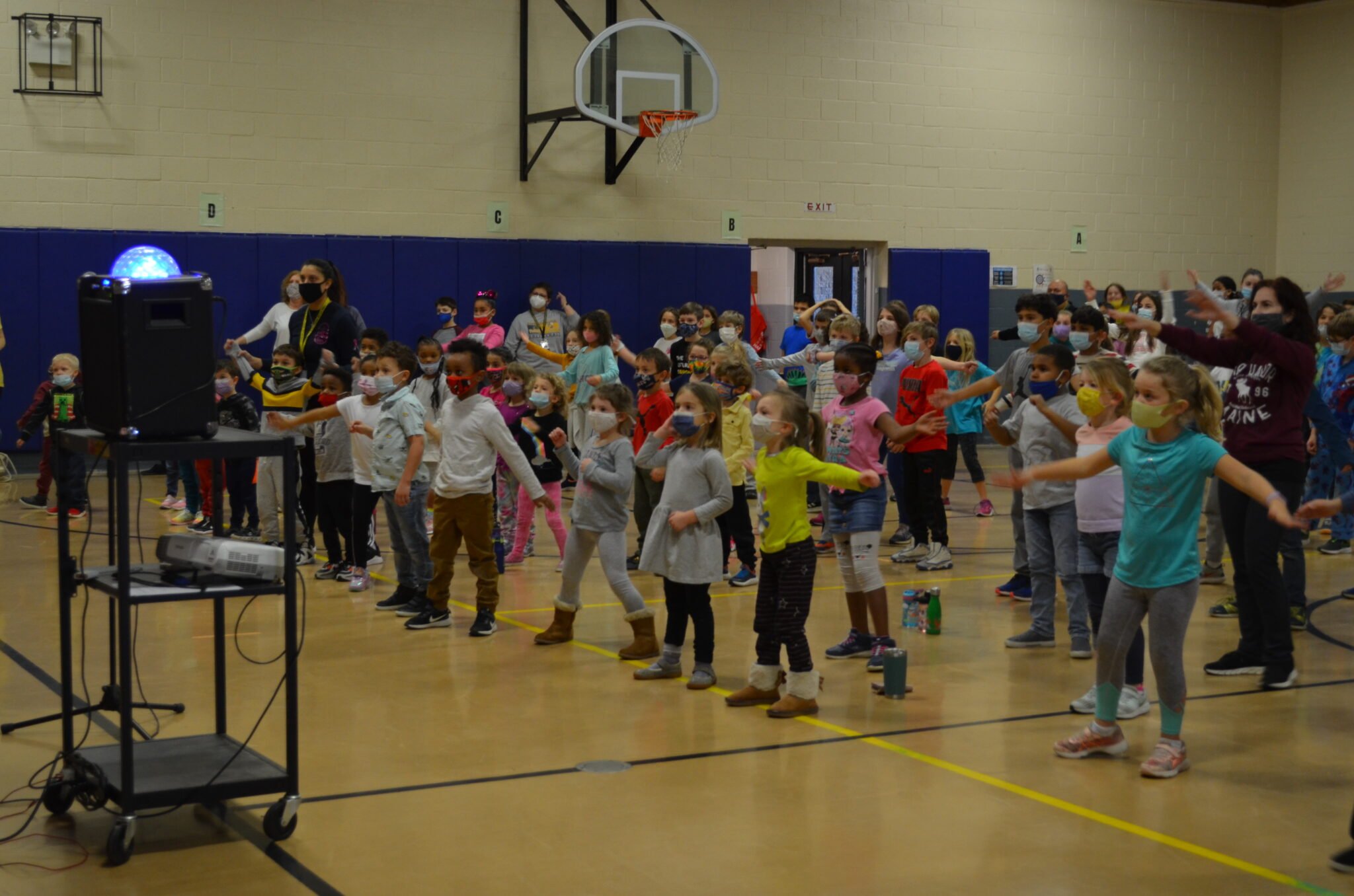 Locust Grove students during Move-a-thon