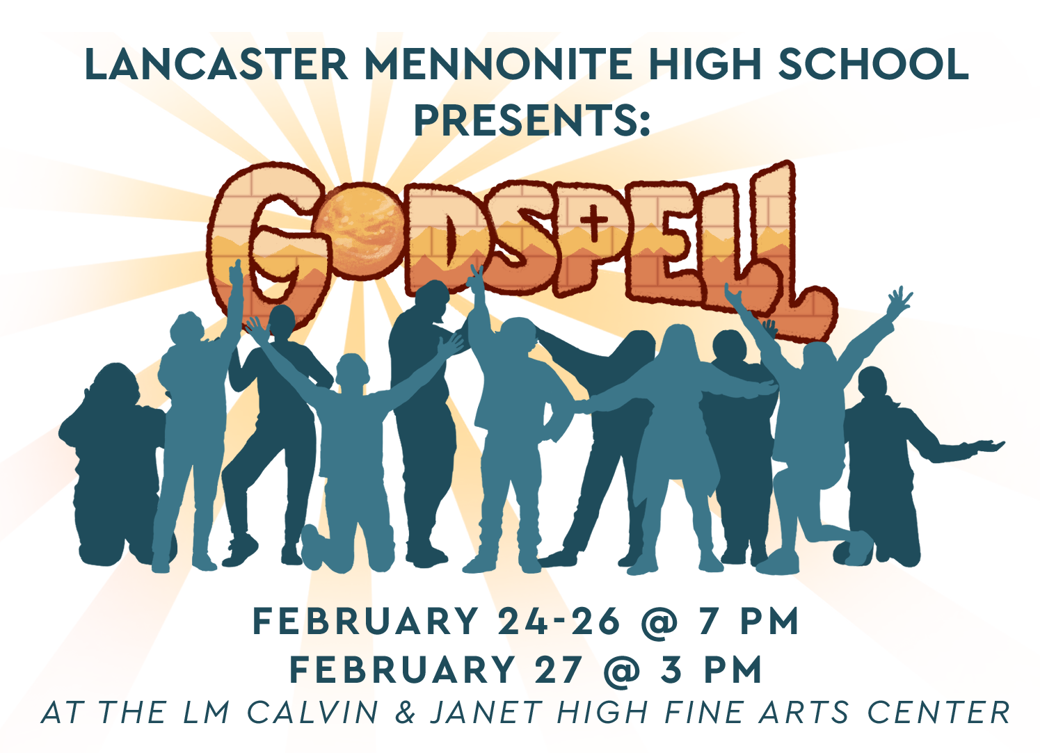 godspell HS musical graphic