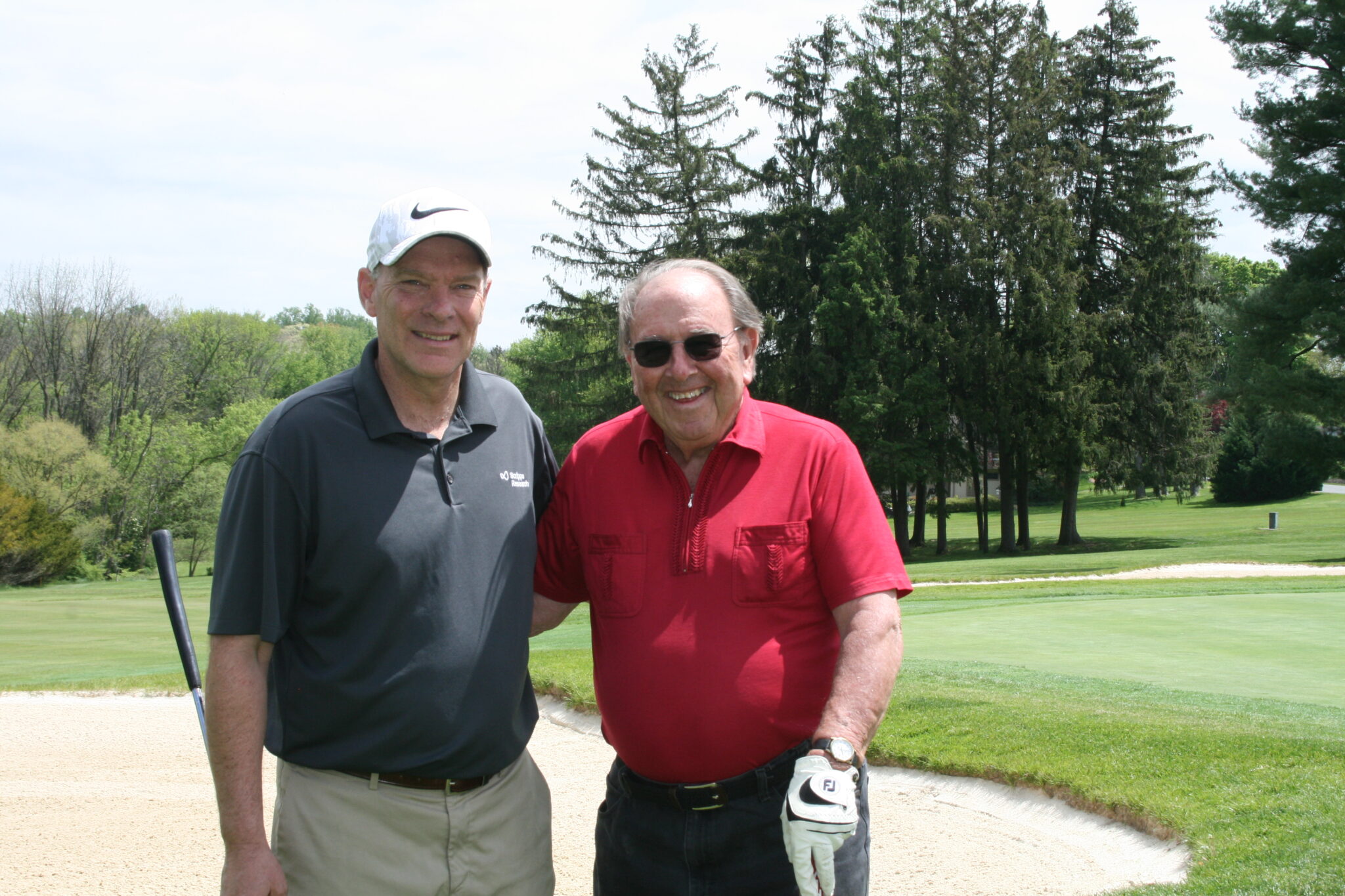 two golfers