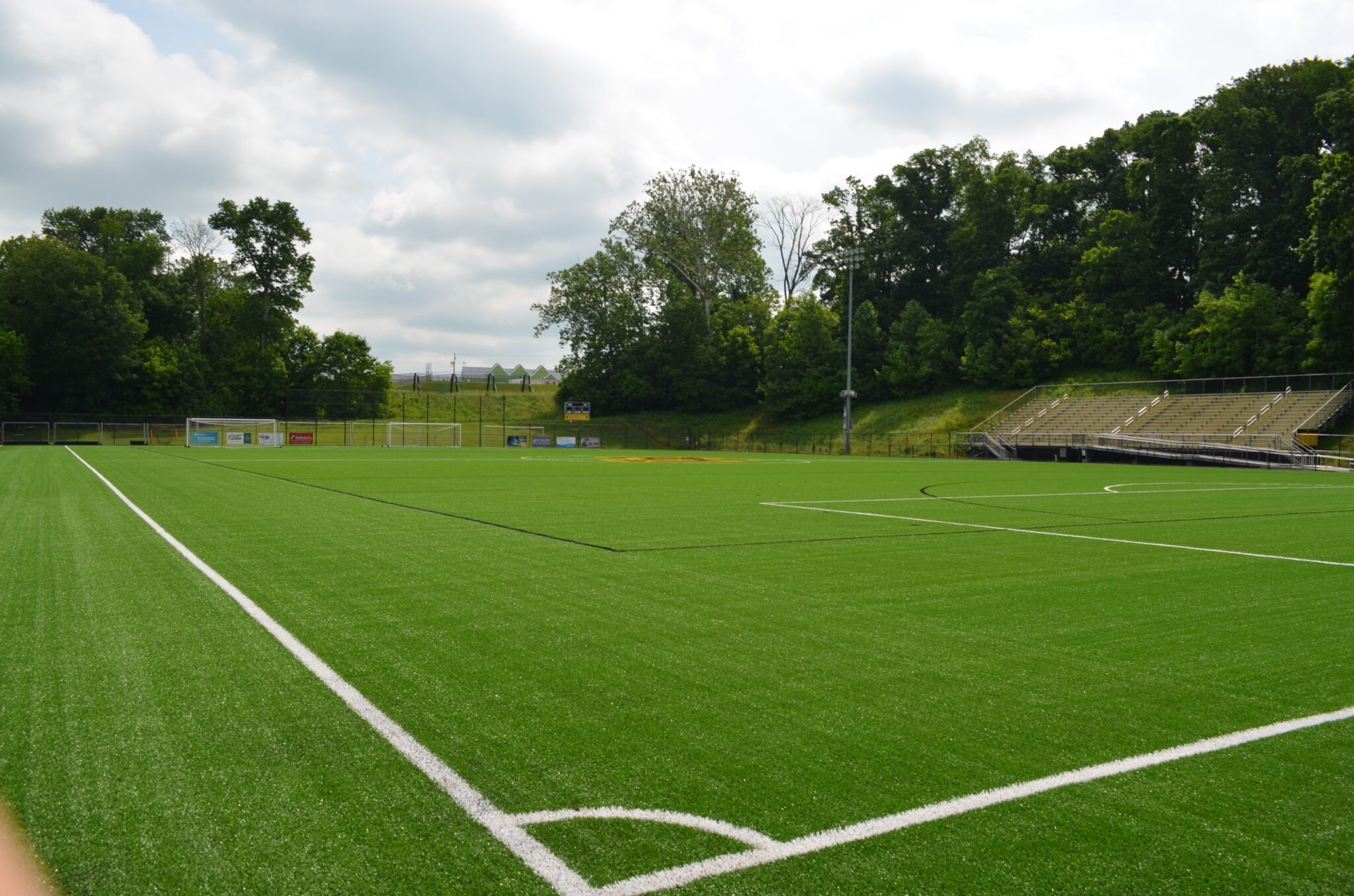green soccer field