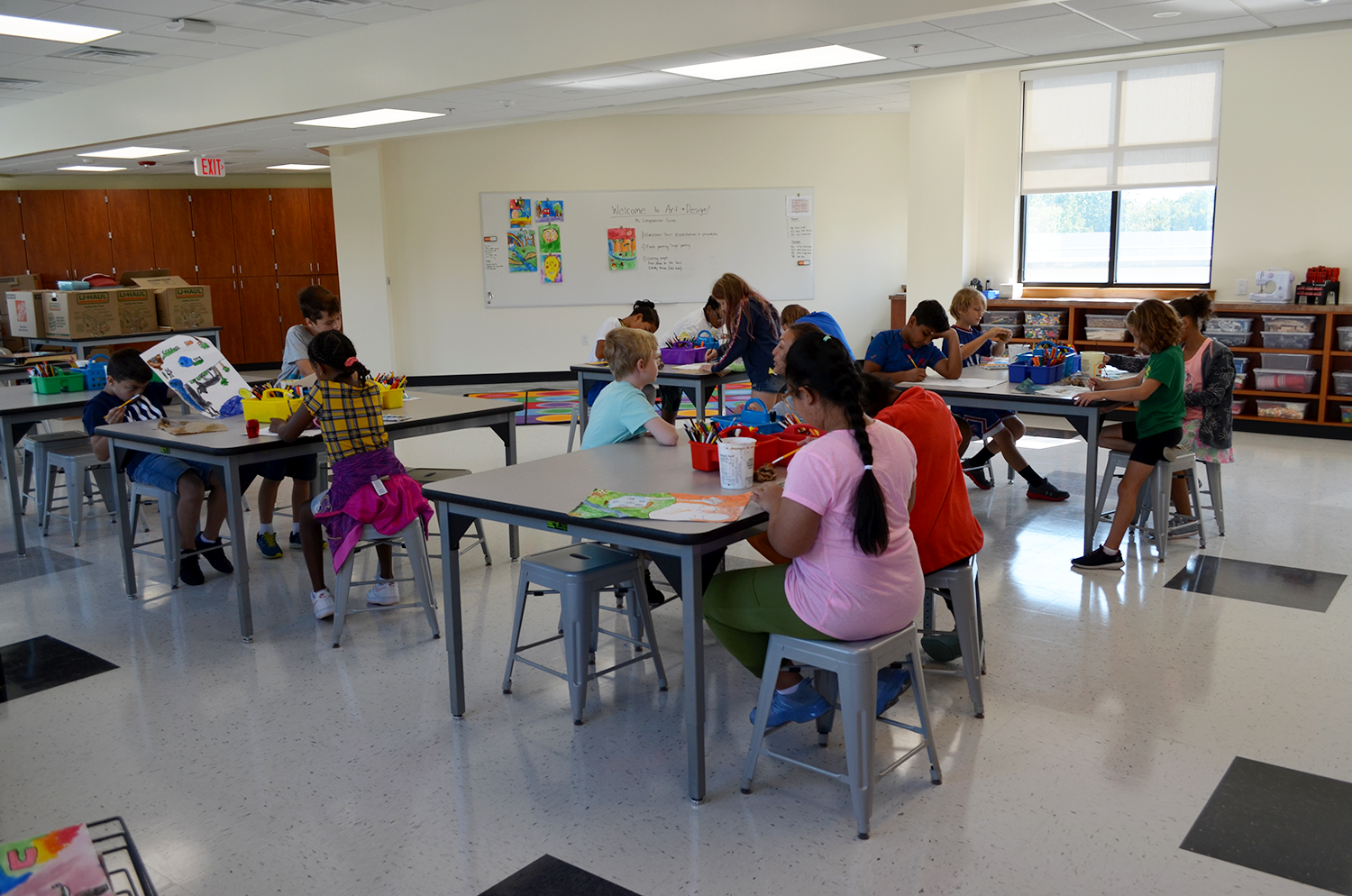 Students working in new Maker Space