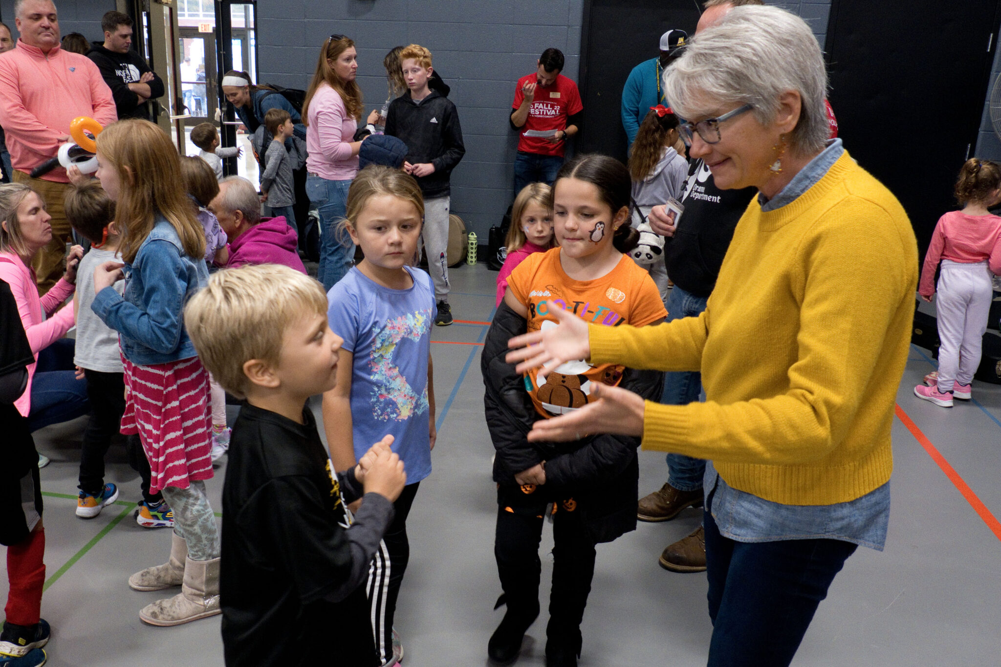 Students and family at Fall Fest