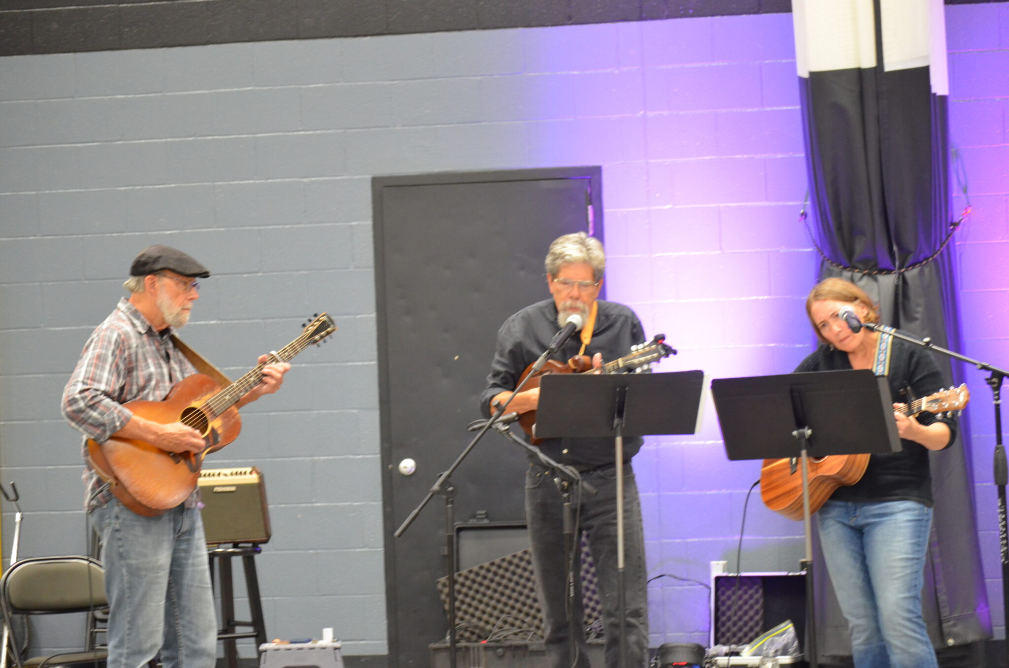 Musicians performing at Alumni Music Festival