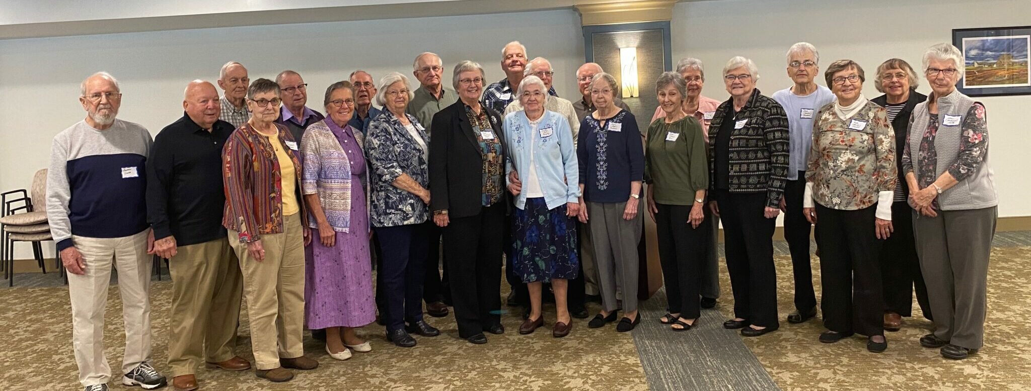 Class reunion photo