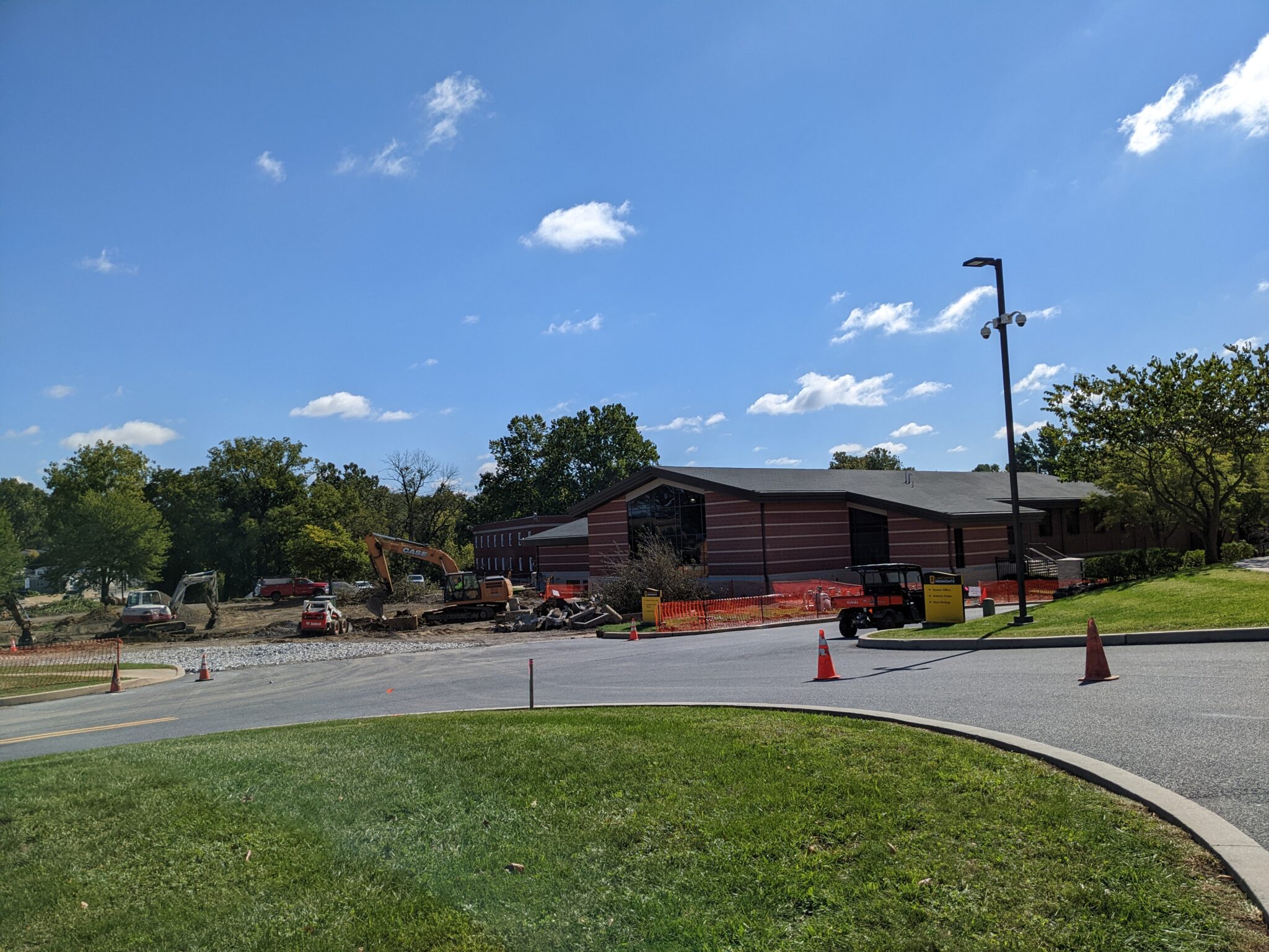 Work being done on the HS/MS entrance