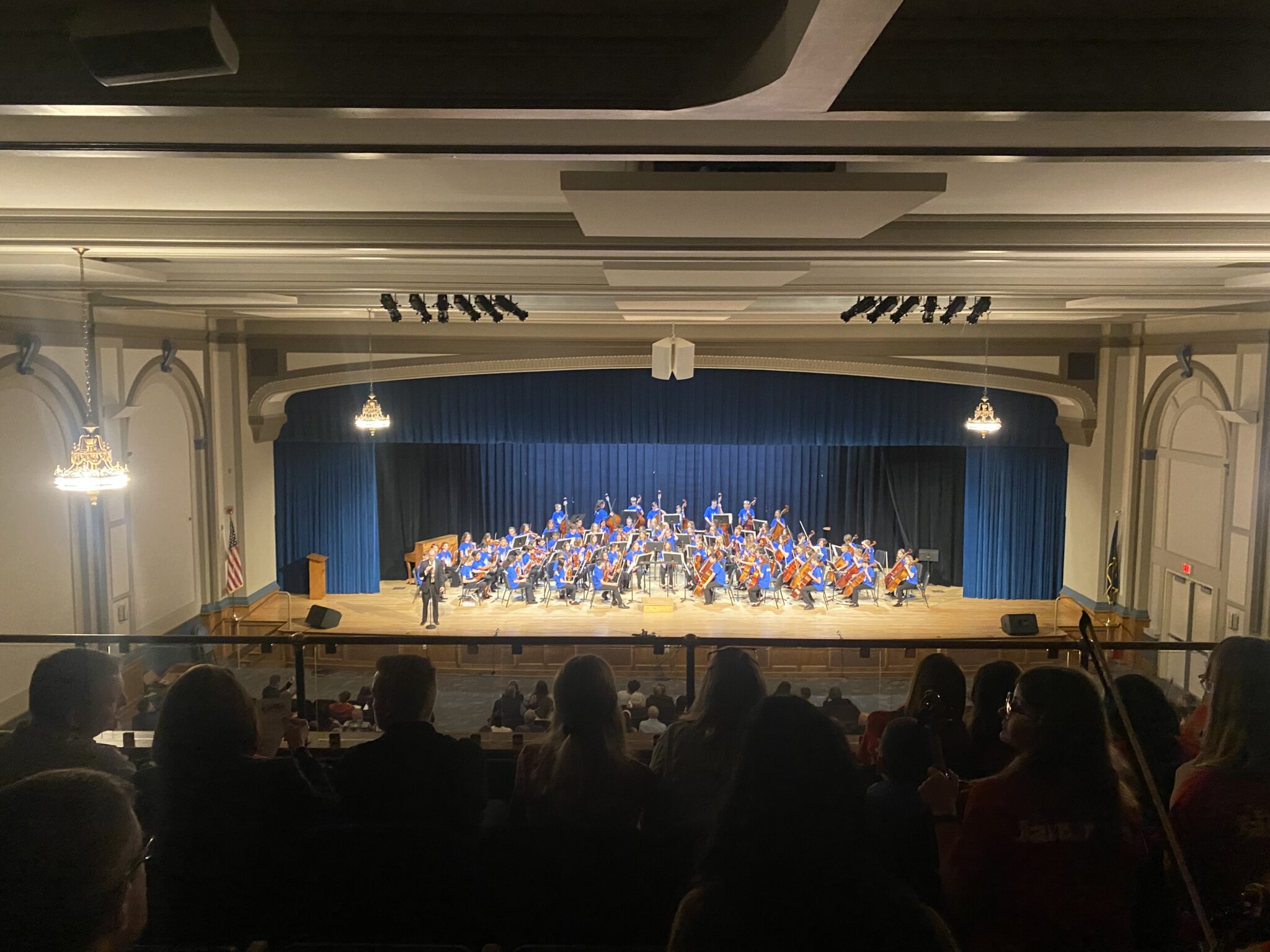 MS orchestra Students at competition