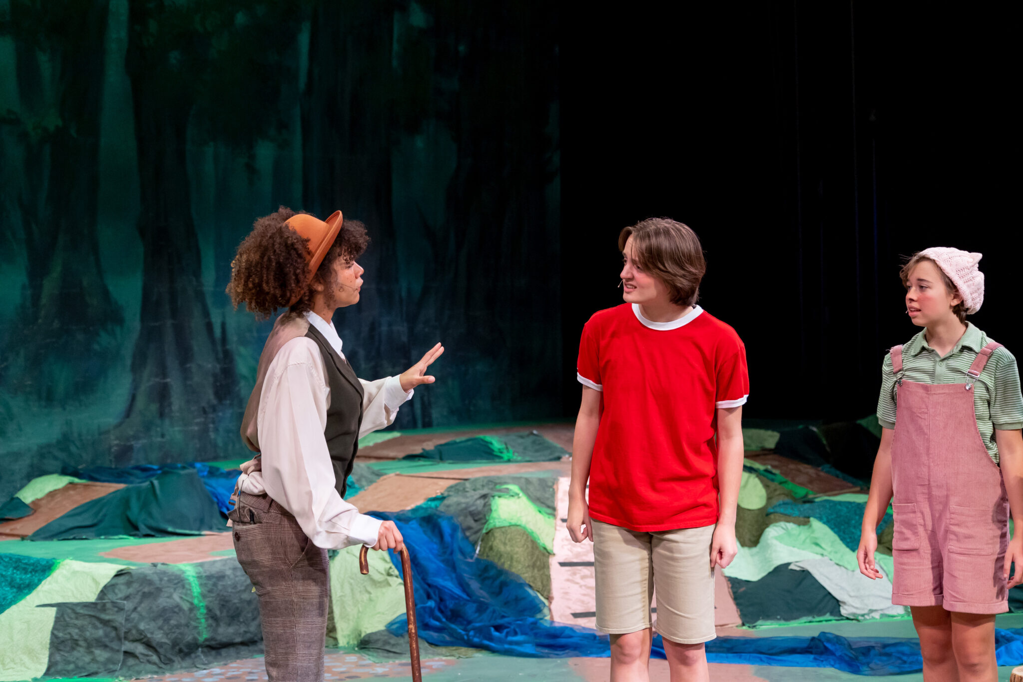 Three students during play.