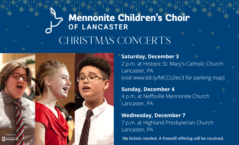 MCCL Christmas Program dates