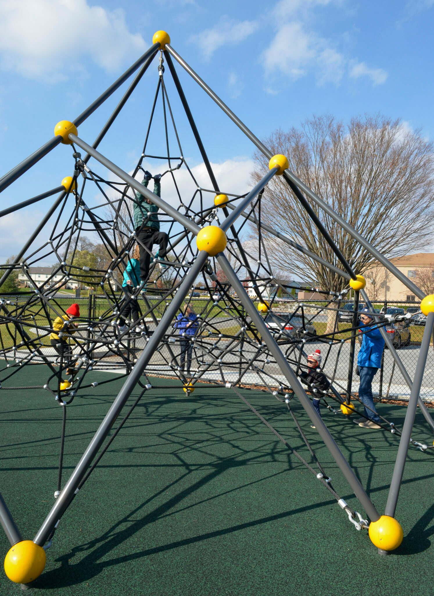 Elementary students on the playground.