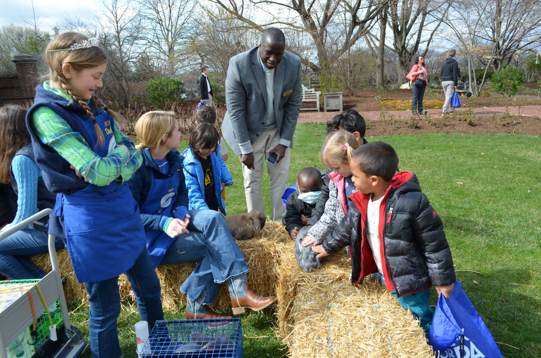 LM students at Egg Hunt